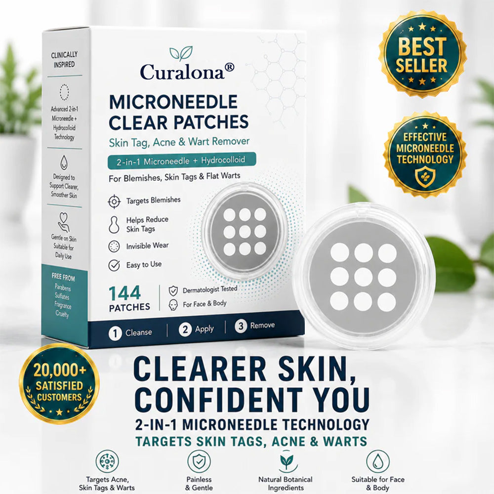 ✨Curalona®2-in-1 Microneedle & Hydrocolloid Patch