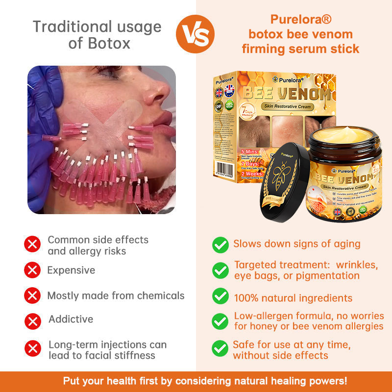 "Made and Shipped from UK|✅ Official Store✨Purelora® Bee Venom Skin Restorative Cream 🔥 LAST DAY 80% OFF 💎"