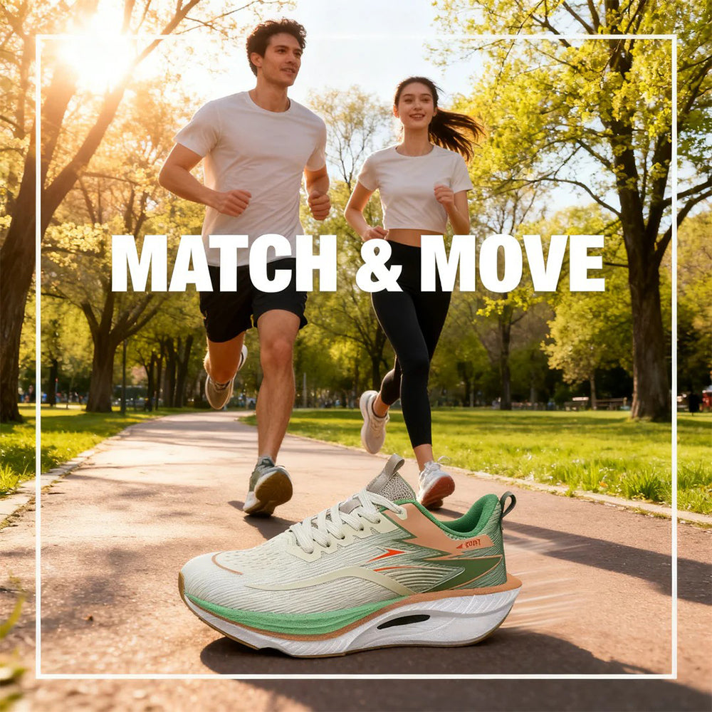 2026 Spring New Couple Running Shoes - Lightweight Breathable Mesh Sport Sneakers, Comfortable Textile Casual Shoes for Men and Women
