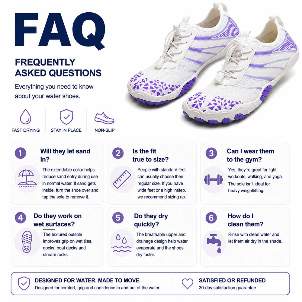 Unisex Barefoot Water Shoes | Inflatable Self-Rescue System | Treats Athlete’s Foot | Memory Foam Arch Support | Waterproof, Breathable & Sand-Resistant | Ultra-Lightweight Quick-Drying Aqua Shoes