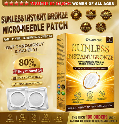 𝑶𝒇𝒇𝒊𝒄𝒊𝒂𝒍 𝑺𝒕𝒐𝒓𝒆 | ☀️☀️ 𝐂𝐔𝐑𝐀𝐋𝐎𝐍𝐀® 𝐒𝐮𝐧𝐥𝐞𝐬𝐬 𝐈𝐧𝐬𝐭𝐚𝐧𝐭 𝐁𝐫𝐨𝐧𝐳𝐞 𝐓𝐚𝐧𝐧𝐢𝐧𝐠 𝐌𝐢𝐜𝐫𝐨𝐧𝐞𝐞𝐝𝐥𝐞 𝐏𝐚𝐭𝐜𝐡 🇬🇧 (𝐉𝐮𝐬𝐭 𝐨𝐧𝐜𝐞 𝐚 𝐝𝐚𝐲) 𝐕𝐢𝐬𝐢𝐛𝐥𝐞 𝐁𝐫𝐨𝐧𝐳𝐞 𝐆𝐥𝐨𝐰 𝐢𝐧 𝟕 𝐃𝐚𝐲𝐬 ✅ 𝐍𝐨 𝐔𝐕, 𝐍𝐨 𝐎𝐫𝐚𝐧𝐠𝐞, 𝐍𝐨 𝐒𝐭𝐫𝐞𝐚𝐤𝐬, 𝐍𝐨 𝐃𝐇𝐀, 𝐍𝐨 𝐌𝐞𝐬𝐬.