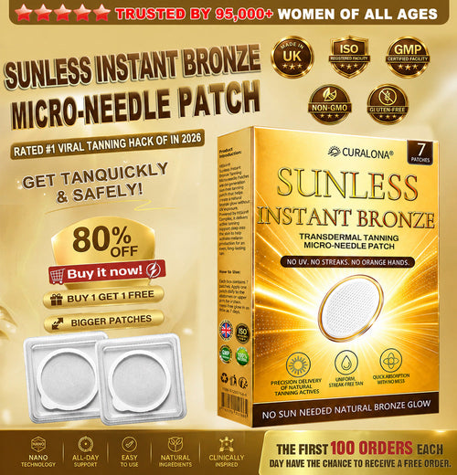 𝑶𝒇𝒇𝒊𝒄𝒊𝒂𝒍 𝑺𝒕𝒐𝒓𝒆 | ☀️☀️ 𝐂𝐔𝐑𝐀𝐋𝐎𝐍𝐀® 𝐒𝐮𝐧𝐥𝐞𝐬𝐬 𝐈𝐧𝐬𝐭𝐚𝐧𝐭 𝐁𝐫𝐨𝐧𝐳𝐞 𝐓𝐚𝐧𝐧𝐢𝐧𝐠 𝐌𝐢𝐜𝐫𝐨𝐧𝐞𝐞𝐝𝐥𝐞 𝐏𝐚𝐭𝐜𝐡 🇬🇧 (𝐉𝐮𝐬𝐭 𝐨𝐧𝐜𝐞 𝐚 𝐝𝐚𝐲) 𝐕𝐢𝐬𝐢𝐛𝐥𝐞 𝐁𝐫𝐨𝐧𝐳𝐞 𝐆𝐥𝐨𝐰 𝐢𝐧 𝟕 𝐃𝐚𝐲𝐬 ✅ 𝐍𝐨 𝐔𝐕, 𝐍𝐨 𝐎𝐫𝐚𝐧𝐠𝐞, 𝐍𝐨 𝐒𝐭𝐫𝐞𝐚𝐤𝐬, 𝐍𝐨 𝐃𝐇𝐀, 𝐍𝐨 𝐌𝐞𝐬𝐬.