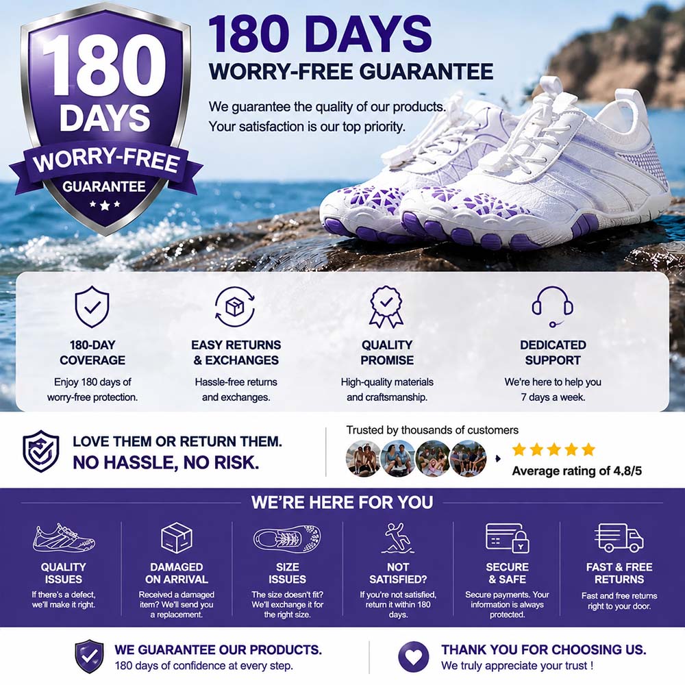 Unisex Barefoot Water Shoes | Inflatable Self-Rescue System | Treats Athlete’s Foot | Memory Foam Arch Support | Waterproof, Breathable & Sand-Resistant | Ultra-Lightweight Quick-Drying Aqua Shoes