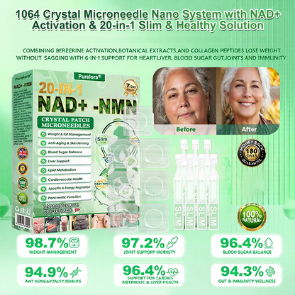 🔥New Arrival|Purelora®1064 Crystal Microneedle Nano System with NAD⁺ Activation & 20-in-1 Slim & Healthy Pacth Solution