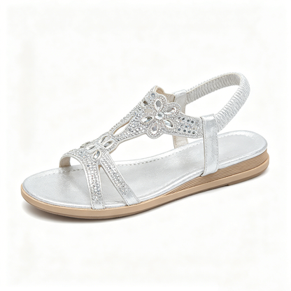 ✨ Women's Bohemian Rhinestone Sandals – Ultimate Comfort, Elastic Strap & Summer Elegance