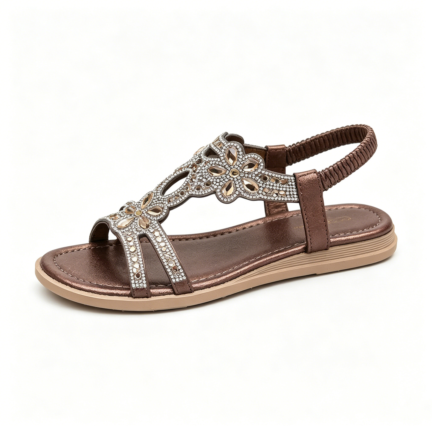 ✨ Women's Bohemian Rhinestone Sandals – Ultimate Comfort, Elastic Strap & Summer Elegance