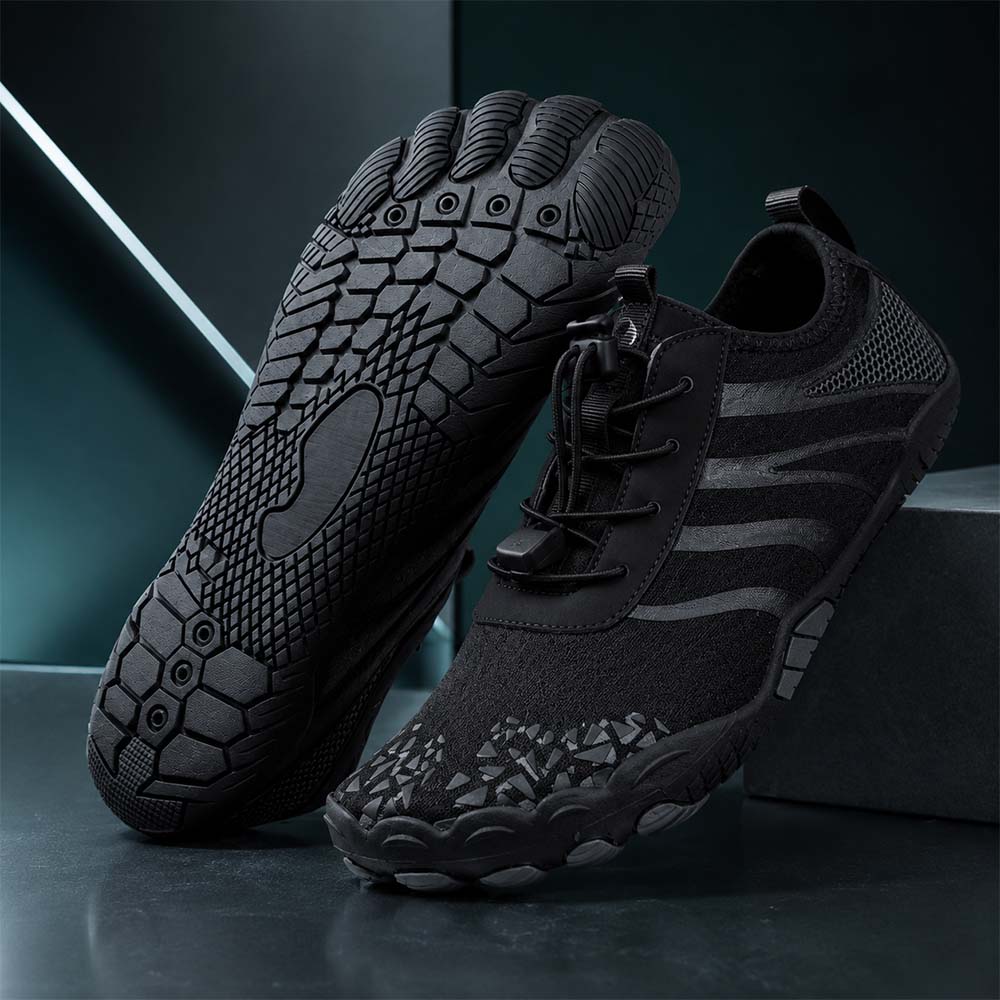 Unisex Barefoot Water Shoes | Inflatable Self-Rescue System | Treats Athlete’s Foot | Memory Foam Arch Support | Waterproof, Breathable & Sand-Resistant | Ultra-Lightweight Quick-Drying Aqua Shoes