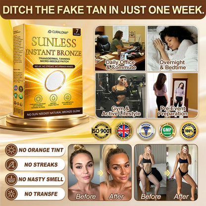 𝑶𝒇𝒇𝒊𝒄𝒊𝒂𝒍 𝑺𝒕𝒐𝒓𝒆 | ☀️☀️ 𝐂𝐔𝐑𝐀𝐋𝐎𝐍𝐀® 𝐒𝐮𝐧𝐥𝐞𝐬𝐬 𝐈𝐧𝐬𝐭𝐚𝐧𝐭 𝐁𝐫𝐨𝐧𝐳𝐞 𝐓𝐚𝐧𝐧𝐢𝐧𝐠 𝐌𝐢𝐜𝐫𝐨𝐧𝐞𝐞𝐝𝐥𝐞 𝐏𝐚𝐭𝐜𝐡 🇬🇧 (𝐉𝐮𝐬𝐭 𝐨𝐧𝐜𝐞 𝐚 𝐝𝐚𝐲) 𝐕𝐢𝐬𝐢𝐛𝐥𝐞 𝐁𝐫𝐨𝐧𝐳𝐞 𝐆𝐥𝐨𝐰 𝐢𝐧 𝟕 𝐃𝐚𝐲𝐬 ✅ 𝐍𝐨 𝐔𝐕, 𝐍𝐨 𝐎𝐫𝐚𝐧𝐠𝐞, 𝐍𝐨 𝐒𝐭𝐫𝐞𝐚𝐤𝐬, 𝐍𝐨 𝐃𝐇𝐀, 𝐍𝐨 𝐌𝐞𝐬𝐬.