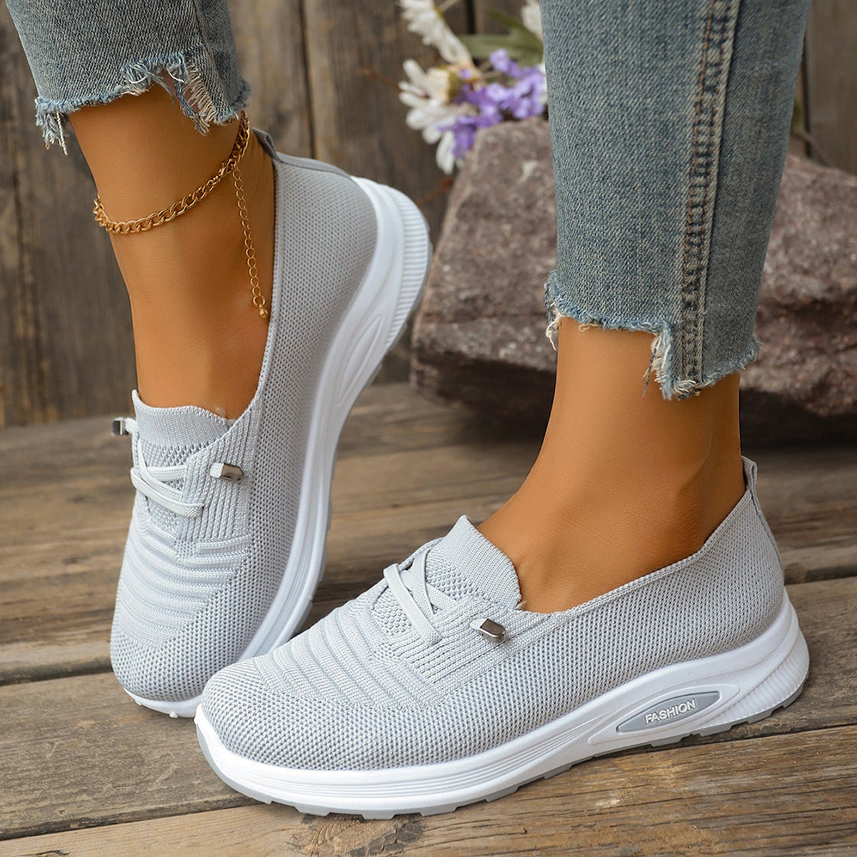 Last Day: 90% OFF 🔥 Women's Slip-On Sneakers – Comfortable Orthopedic Shoes