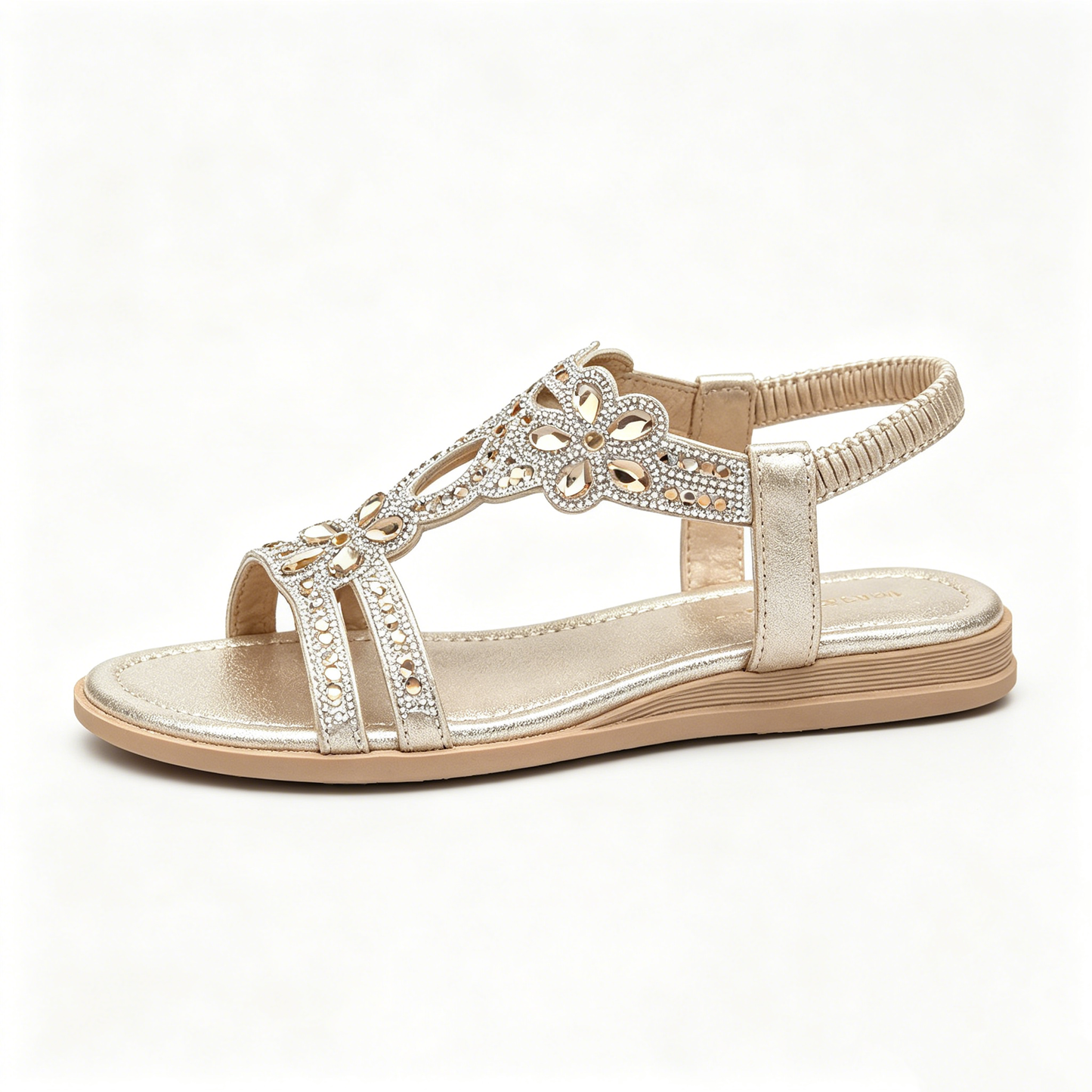 ✨ Women's Bohemian Rhinestone Sandals – Ultimate Comfort, Elastic Strap & Summer Elegance