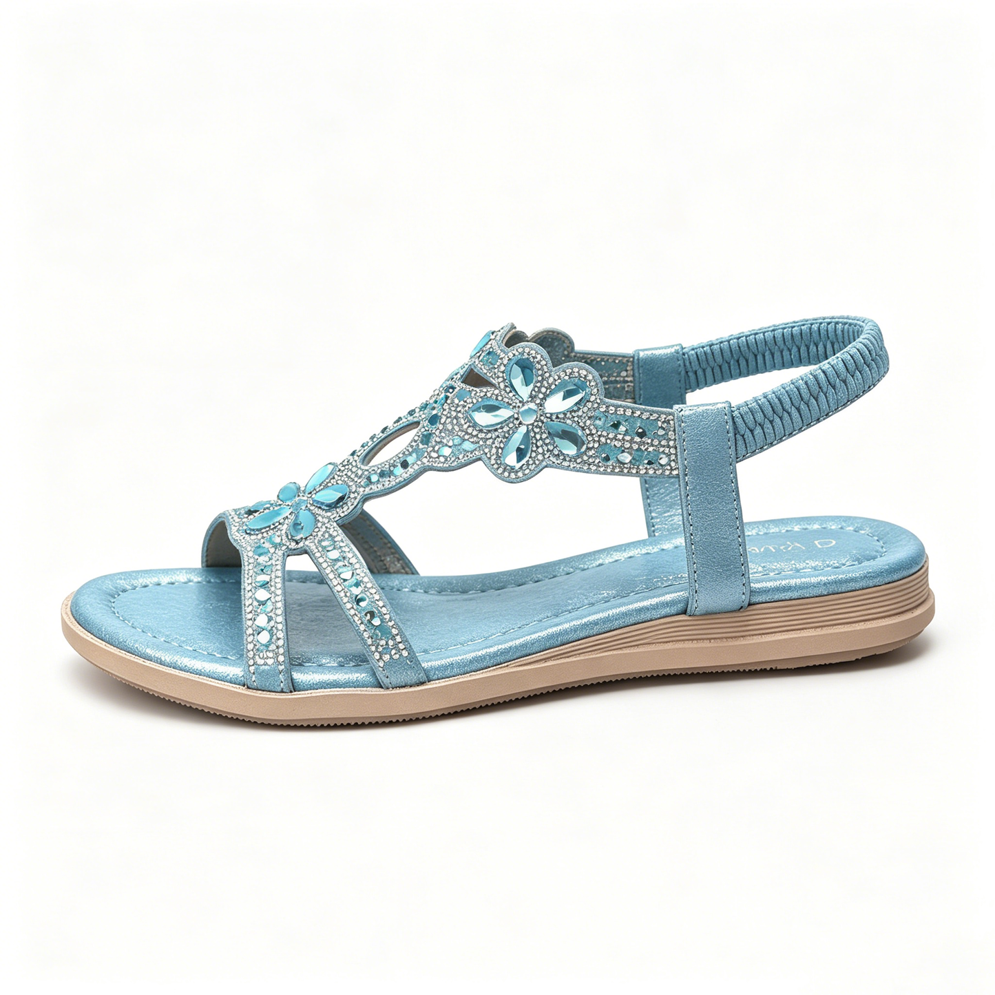 ✨ Women's Bohemian Rhinestone Sandals – Ultimate Comfort, Elastic Strap & Summer Elegance