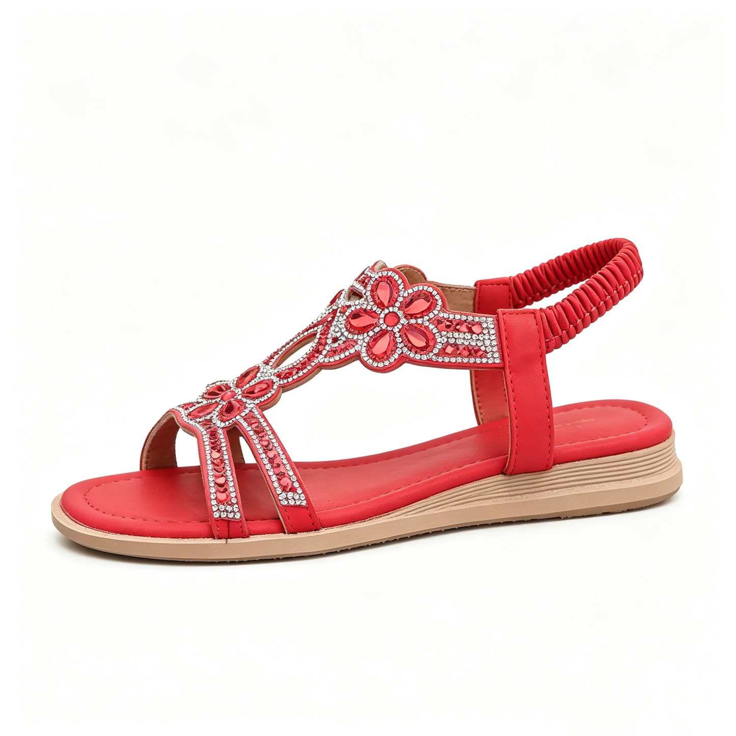 ✨ Women's Bohemian Rhinestone Sandals – Ultimate Comfort, Elastic Strap & Summer Elegance