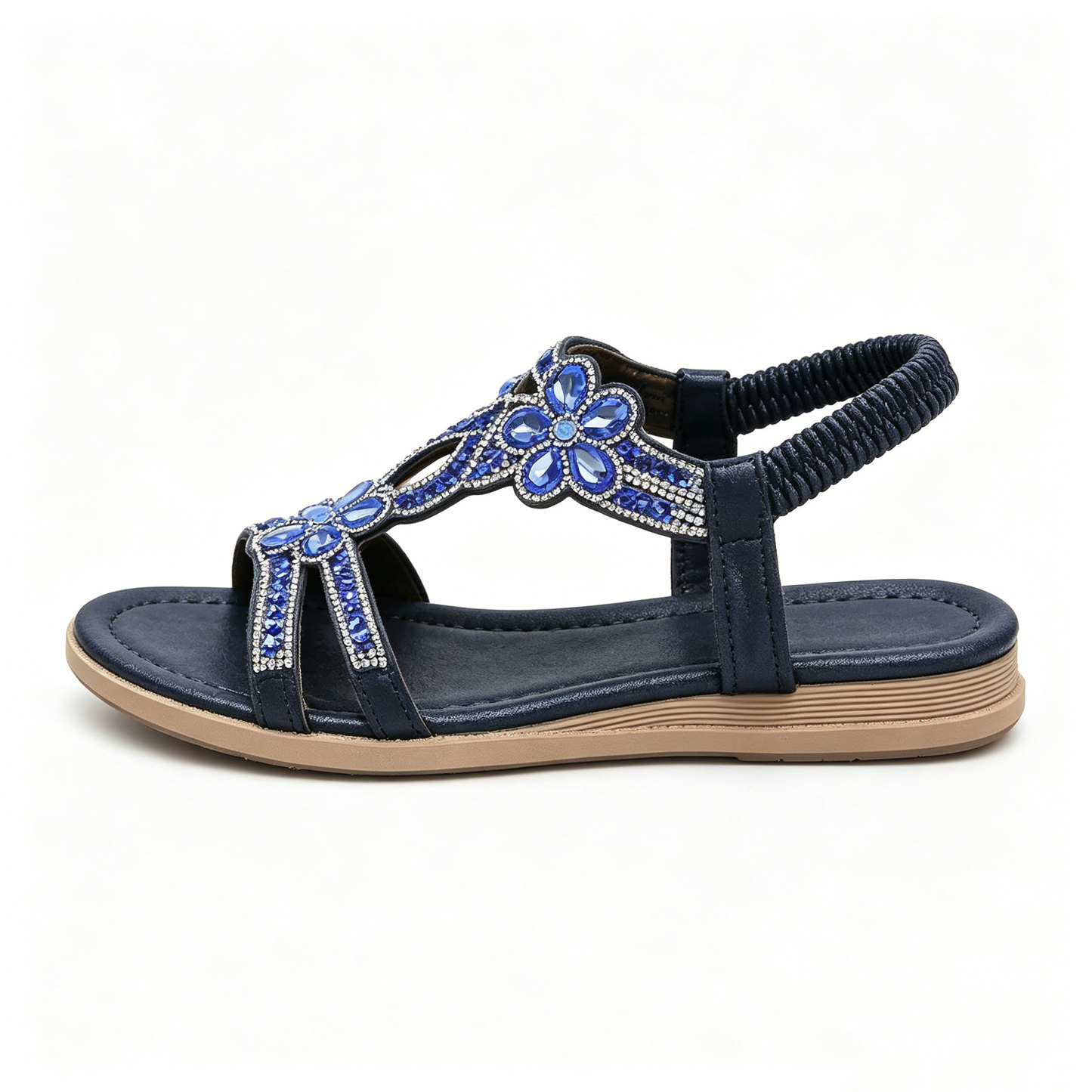 ✨ Women's Bohemian Rhinestone Sandals – Ultimate Comfort, Elastic Strap & Summer Elegance