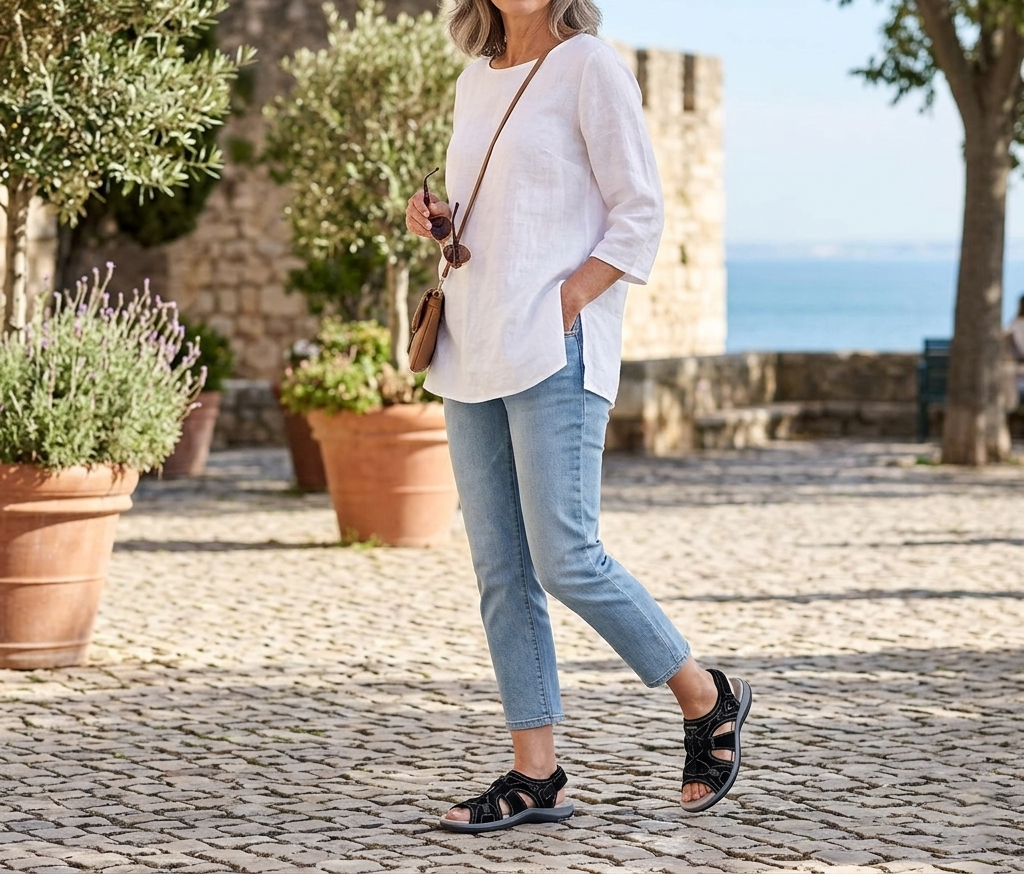 🔥 LAST DAY SALE – 80% OFF ✨ Adjustable Orthopedic Diabetic Sandals for Foot Deformity, Arch Support & All-Day Comfort✨