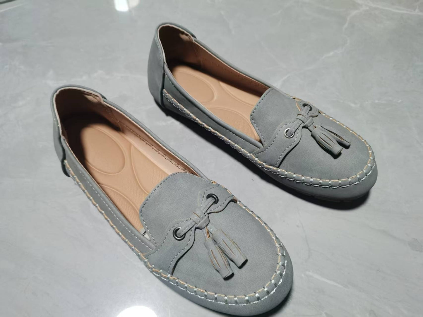 🌍❤️ Last Day:Clearance Sale ❤️Women's Hollow SoftLeather Breathable Moccasins Sandals 2026