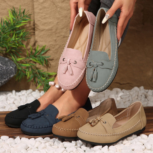 🌍❤️ Last Day:Clearance Sale ❤️Women's Hollow SoftLeather Breathable Moccasins Sandals 2026