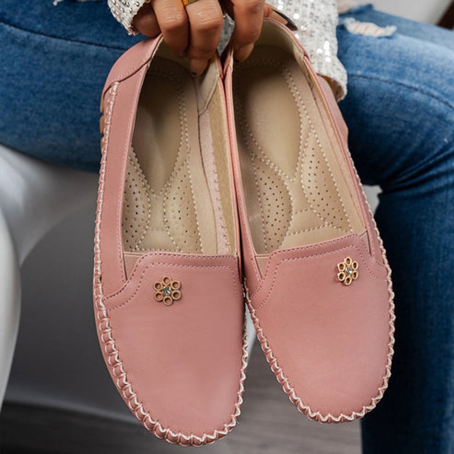 🔥Best Seller-Last Day Sale 60% OFF🔥 Orthopedic leather shoes, Lightweight, Anti-Slip, Breathable for Women