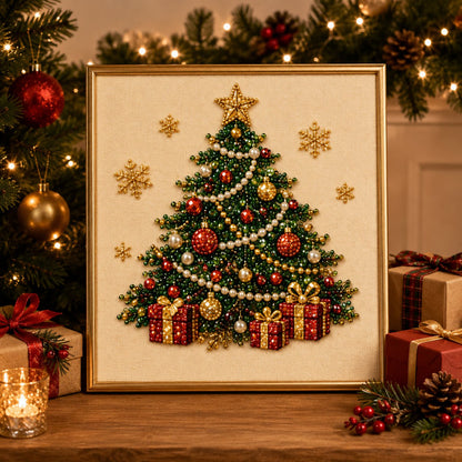 🧘Relaxing & Beginner-Friendly - 🎨💎DIY Christmas Pearl Art Kit