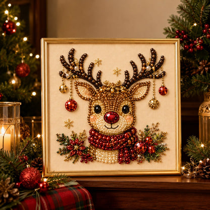 🧘Relaxing & Beginner-Friendly - 🎨💎DIY Christmas Pearl Art Kit
